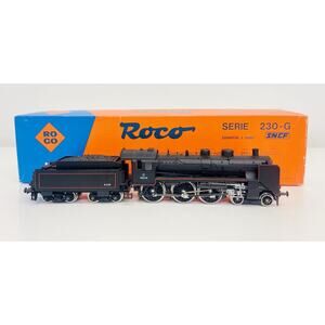 Roco HO SNCF French 230-G 114 Steam Locomotive DC 04125A Working